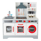 Bakside av Lekekjøkken Premium i tre med lyd og lys