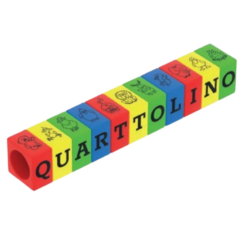Lekekube i tre for barnestol Quarttolino forfra