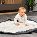 Oppbevaringsbag laget av Lekematte 2-i-1 med oppryddingsbag Play N Tidy mørk grå