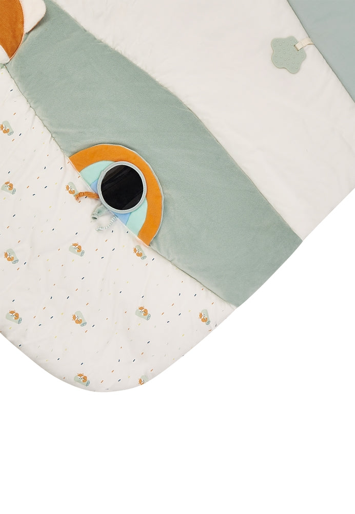 Lekematte Filou 100 × 100 cm bomull polyester nærbilde av materiale