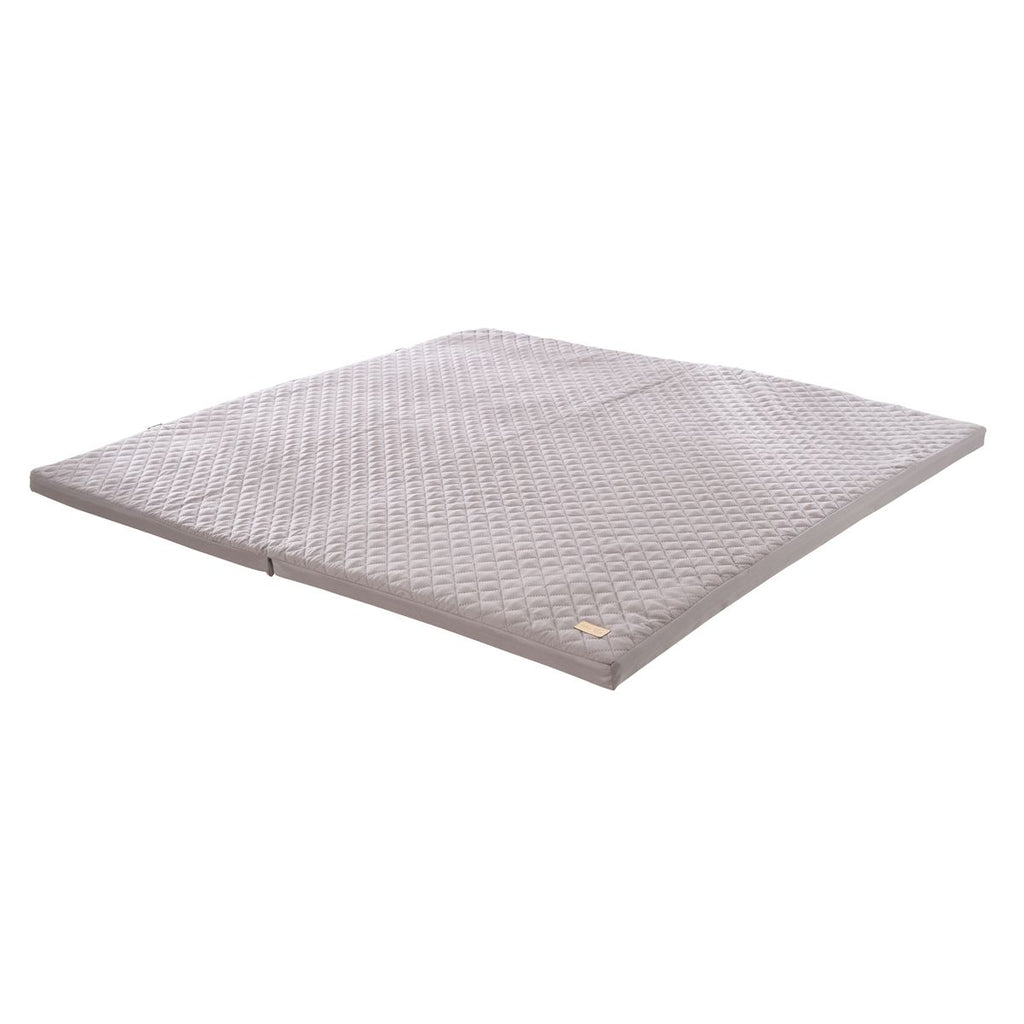 Lekematte og krabbemadrass sammenleggbar 120x120 cm antrasitt forfra