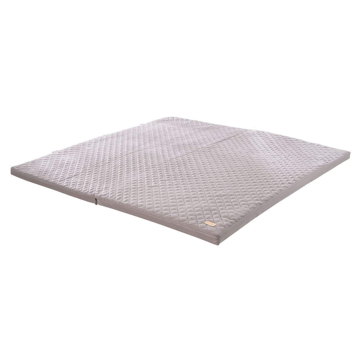 Lekematte og krabbemadrass sammenleggbar 120x120 cm antrasitt forfra