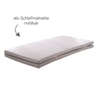 Montert Lekematte og krabbemadrass sammenleggbar 120x120 cm antrasitt klar til bruk