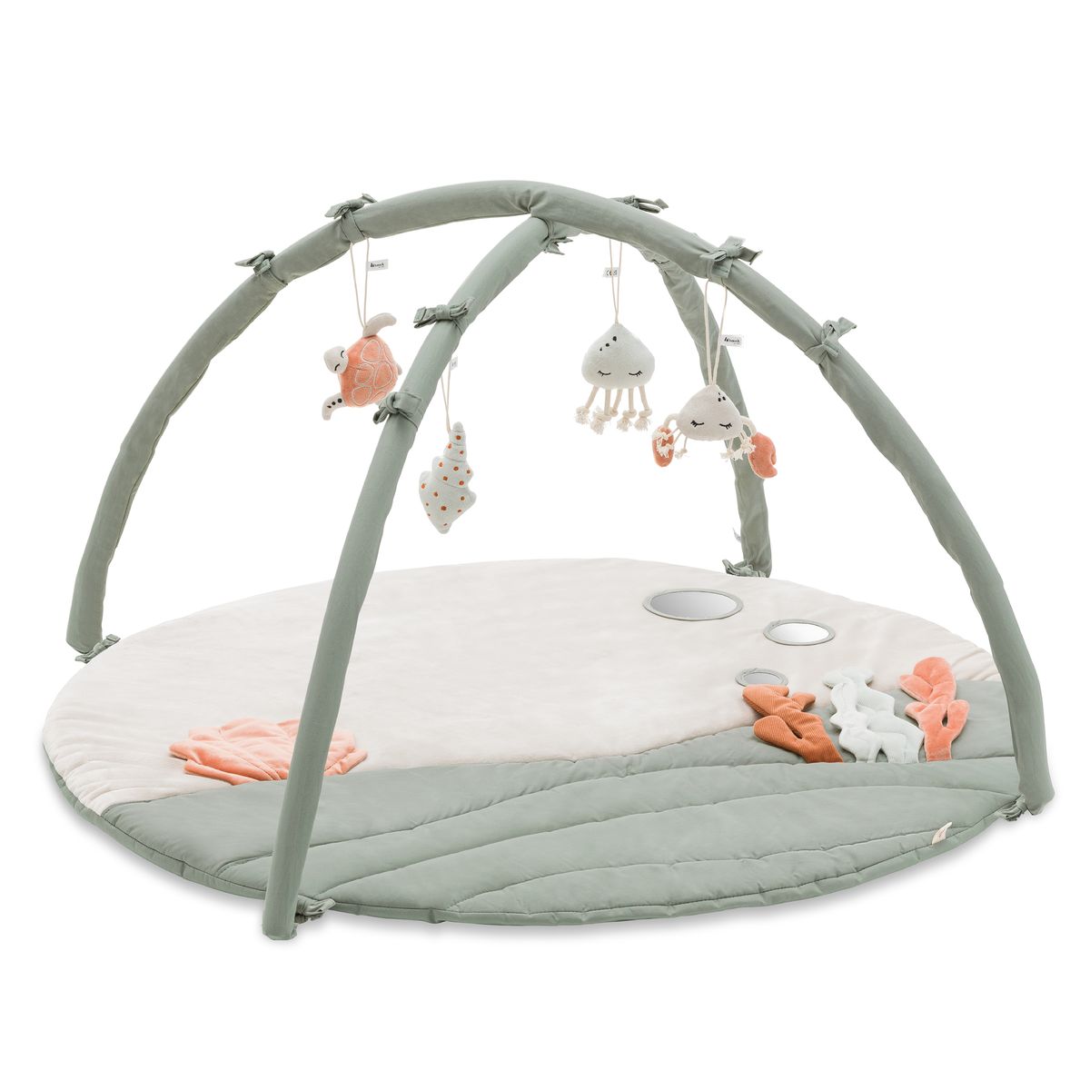Lekematte med lekebue Relax N Watch Water Animals fra Hauck sett forfra