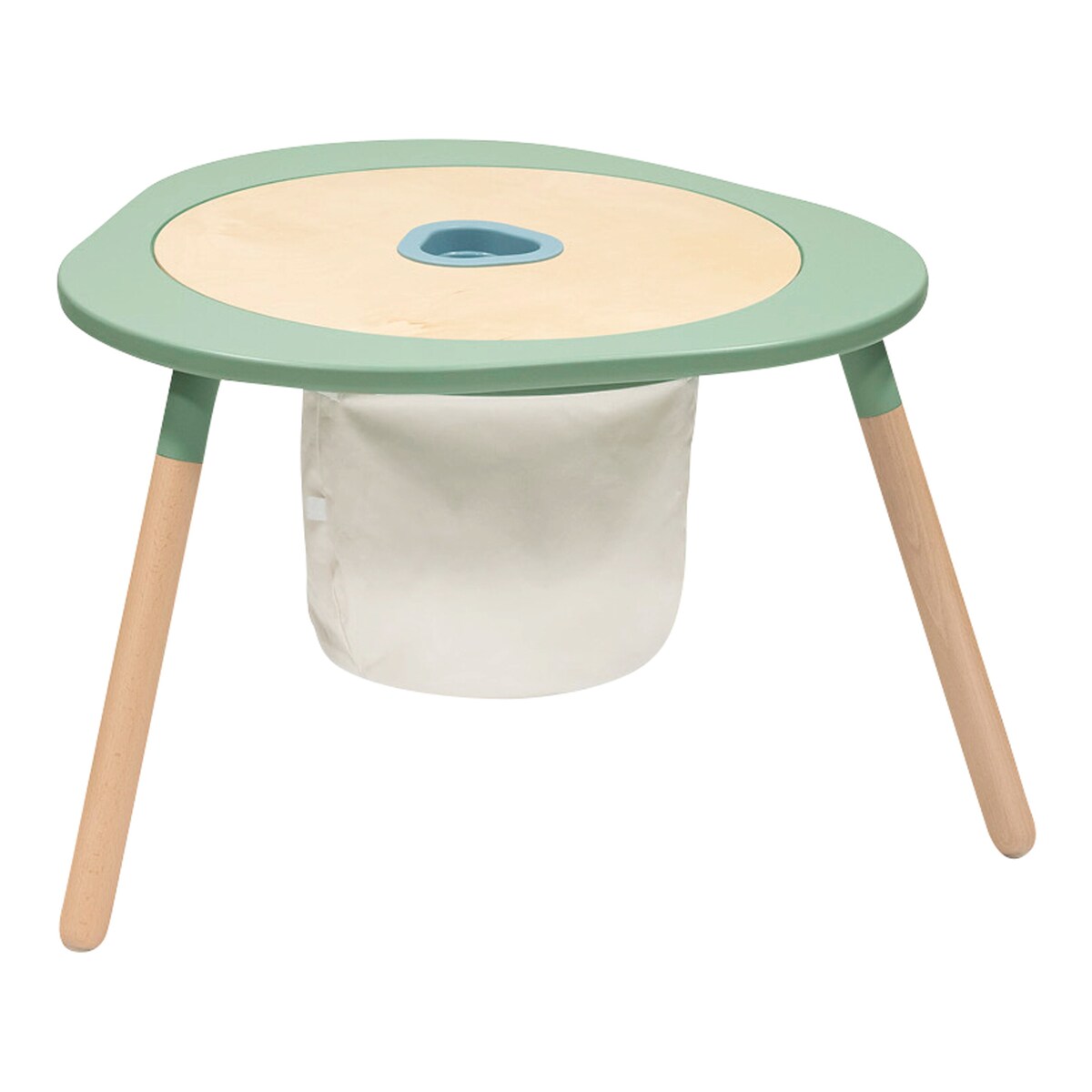 Detaljbilde av Lekepose i bomull for MuTable™ V2 med snøring