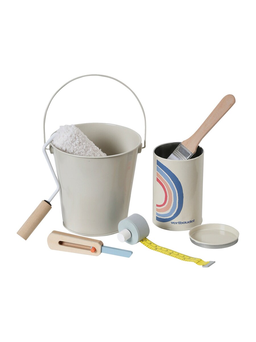 Lekesett maler i tre og metall FSC® for kreativ lek