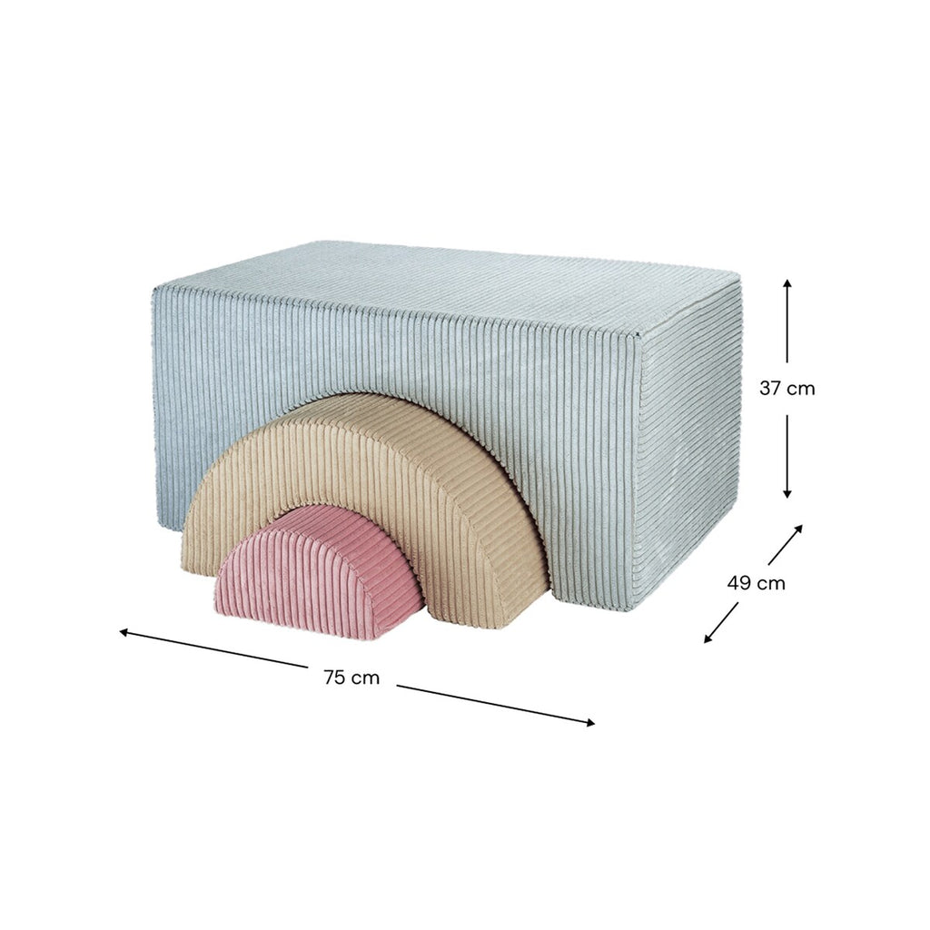 Lekesett Rainbow med 3 moduler fra 3 år 75 x 37 x 49 cm - wigiwama