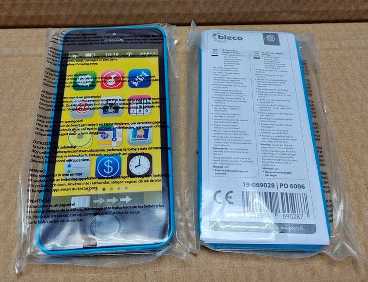 Lekesmarttelefon med 40 lyder og lys fra 12 mnd og batterier