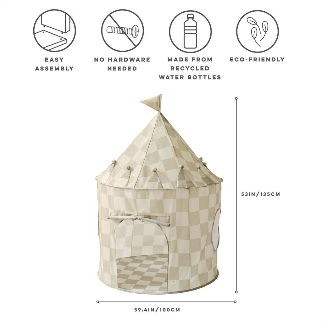 Leketelt med bæreveske resirkulert polyester Ø100 cm h135 cm - 3 Sprouts