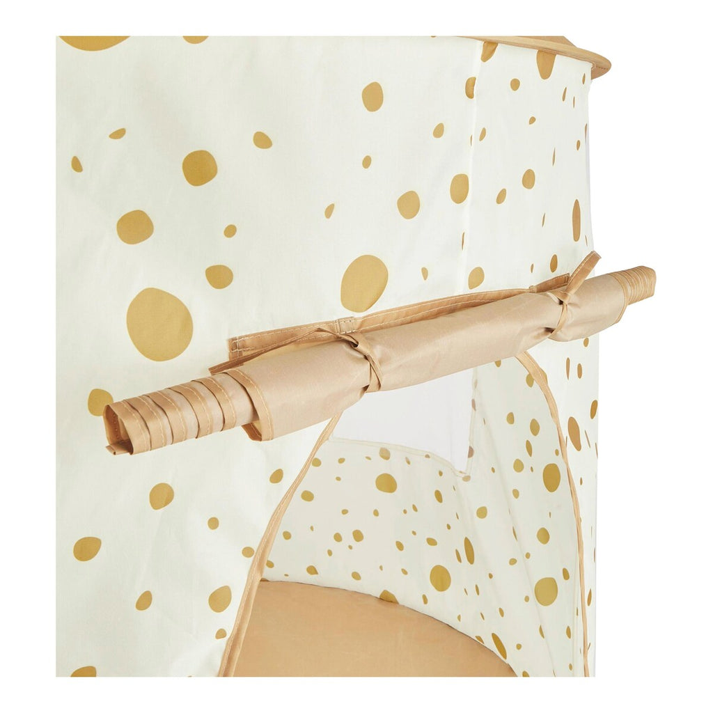 Montert Leketelt pop-up Dots Ø 105 cm i lekerom