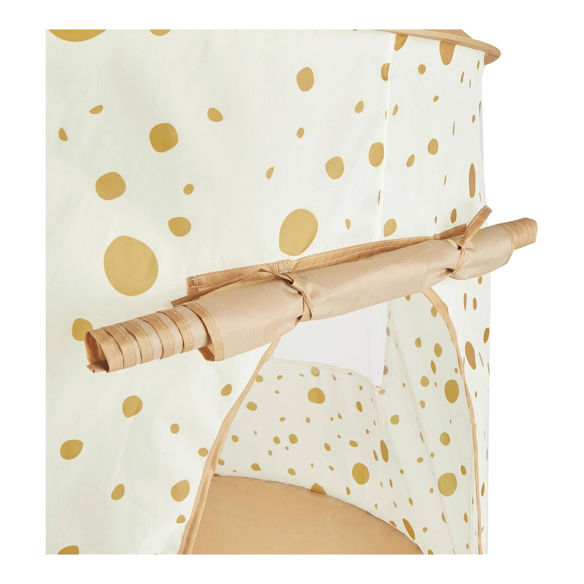 Montert Leketelt pop-up Dots Ø 105 cm i lekerom