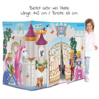 Leketelt prinsesseslott 145x68 cm - Playmobil bakside