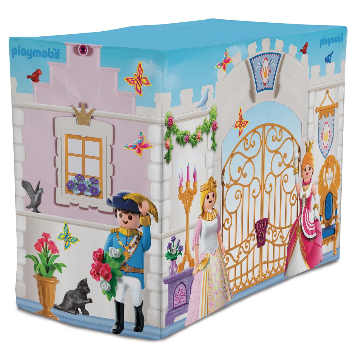 Leketelt prinsesseslott 145x68 cm - Playmobil barn som leker