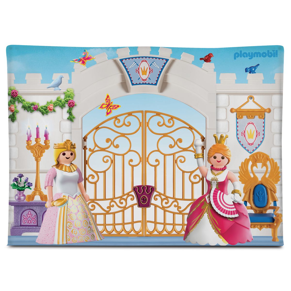 Leketelt prinsesseslott 145x68 cm - Playmobil enkel montering