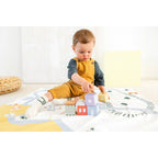 Leketeppe Happy Fruits 100x100 cm bomull bakside
