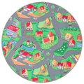 Leketeppe Little Village rundt polyamid 4 mm forfra