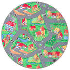 Leketeppe Little Village rundt polyamid 4 mm forfra