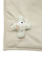 Leketeppe Neo GOTS-bomull 100x100 cm med oppbevaringspose bakside