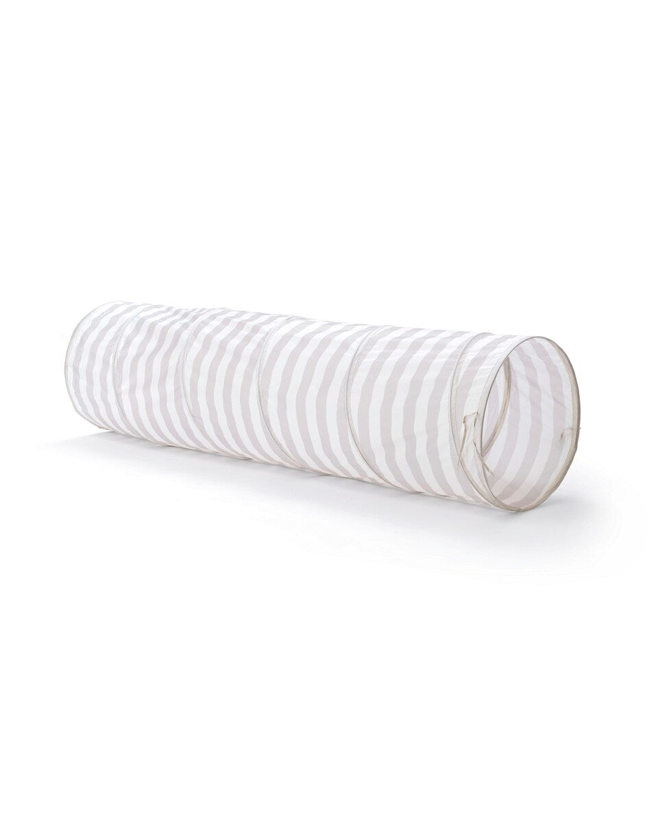 Leketunnel med striper grå for barn Kids Concept forfra