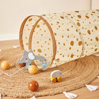 Leketunnel pop-up Dots sammenleggbar fra 12 mnd foldet sammen