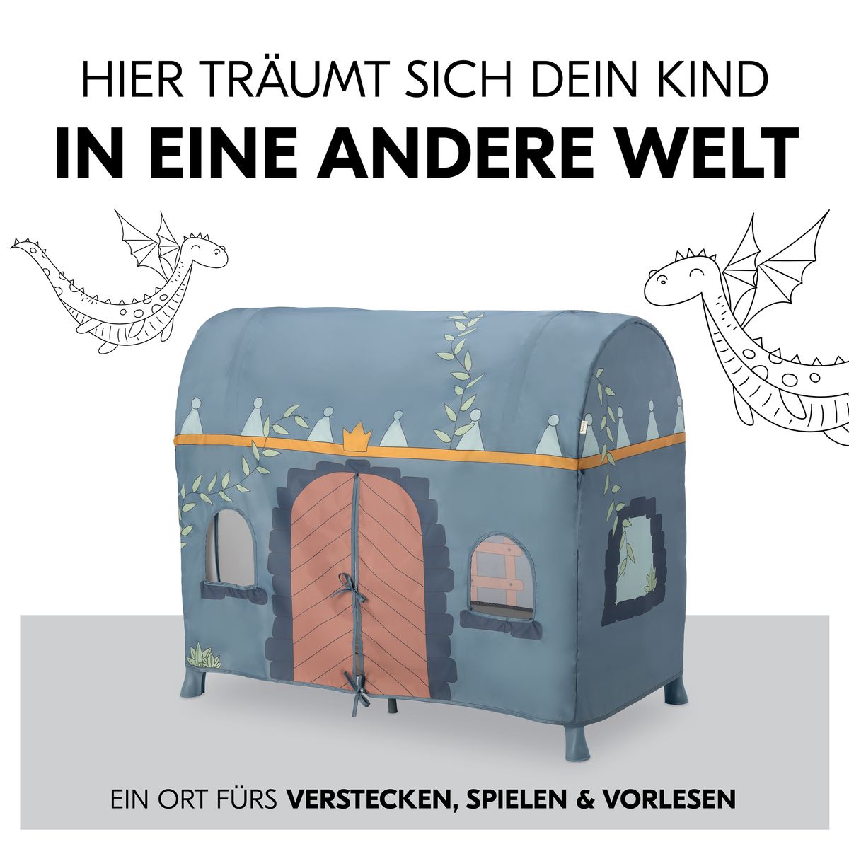 Lekketelt til reiseseng Travel Bed Cover Palace nærbilde av stoff