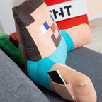 Montert lesepute med ryggstøtte Minecraft Steve i fløyel på stol