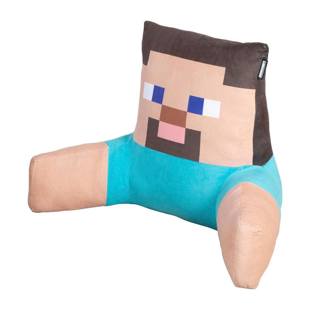 Lesepute med ryggstøtte Minecraft Steve i fløyel sideprofil