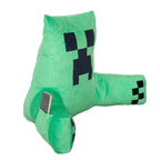 Lesepute Minecraft Creeper i fløyel med ryggstøtte bakside
