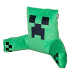 Lesepute Minecraft Creeper i fløyel med ryggstøtte detalj av stoff