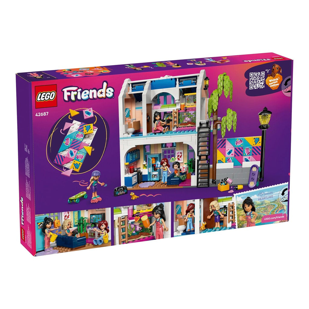 Nærbilde av minidukker og kjæledyr i Lianns familiehus 42687 LEGO® Friends