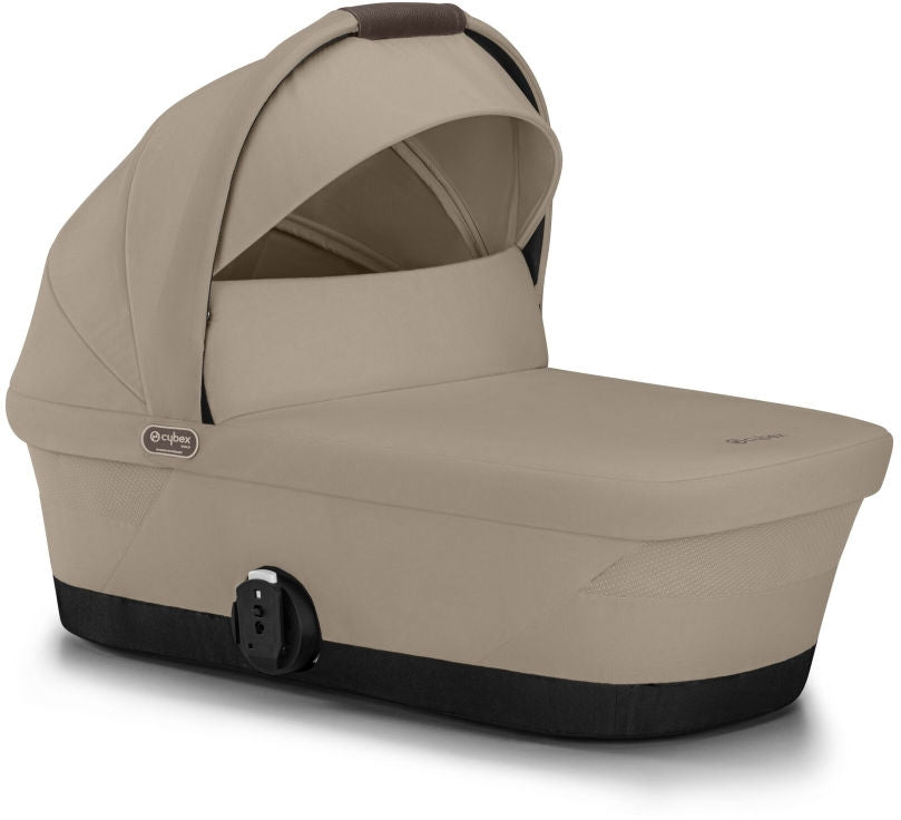 Detalj av bærehåndtak på Liggedel GAZELLE S Cot Almond Beige