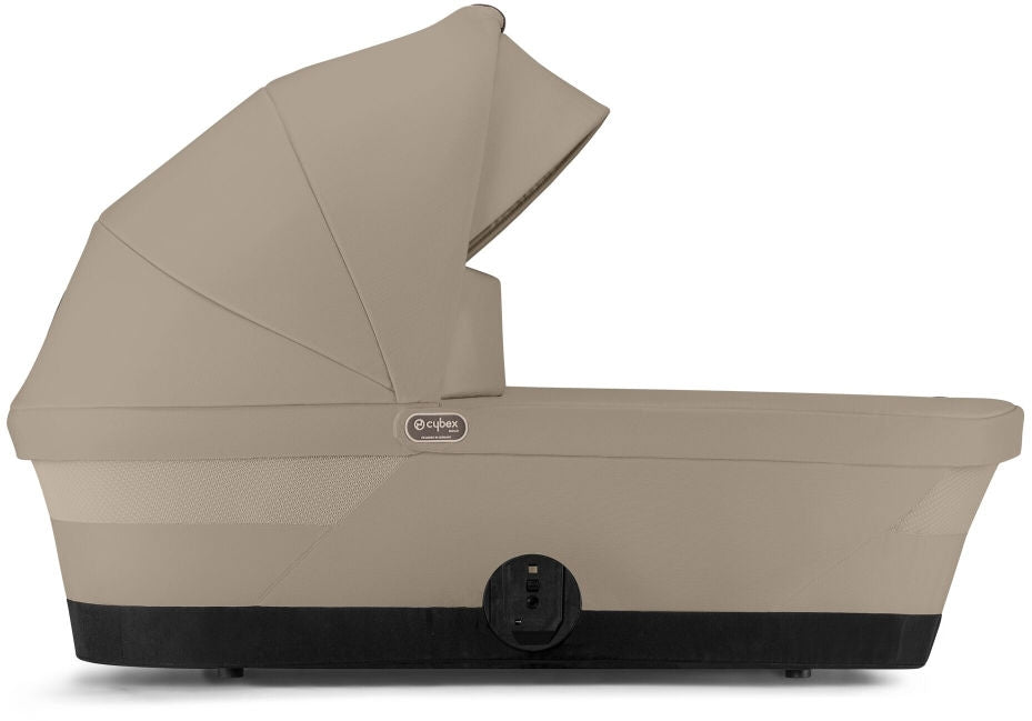 Liggedel GAZELLE S Cot Almond Beige montert på barnevogn