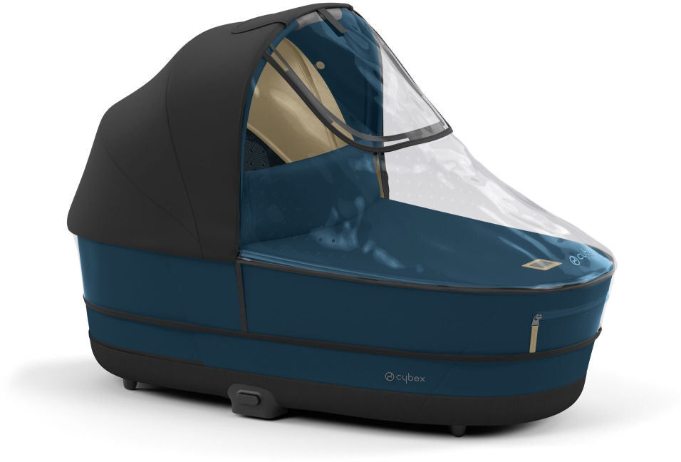 Detalj av solskjerm på Liggedel Priam Lux Mountain Blue 2022