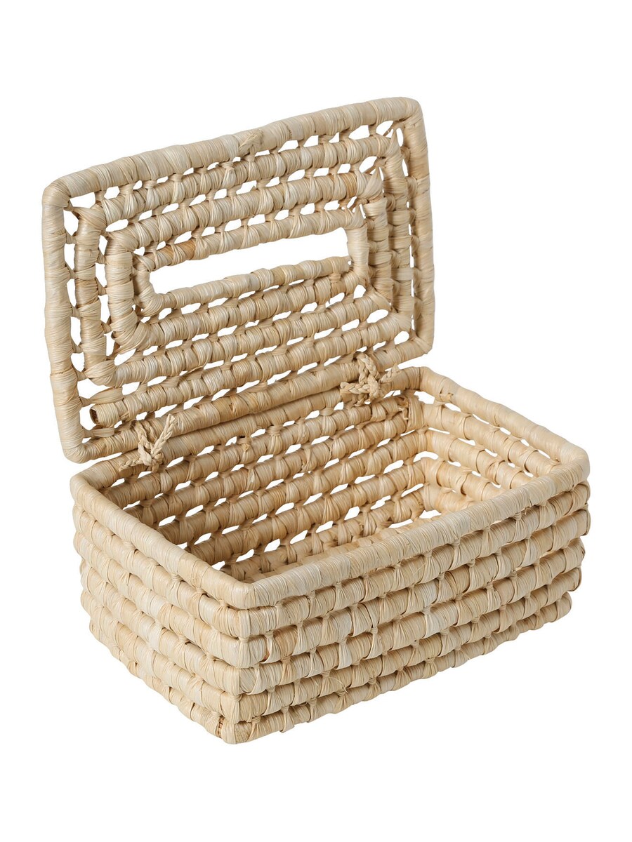 Lommetorkleboks i maisblader 27x17x10 cm natur fra siden