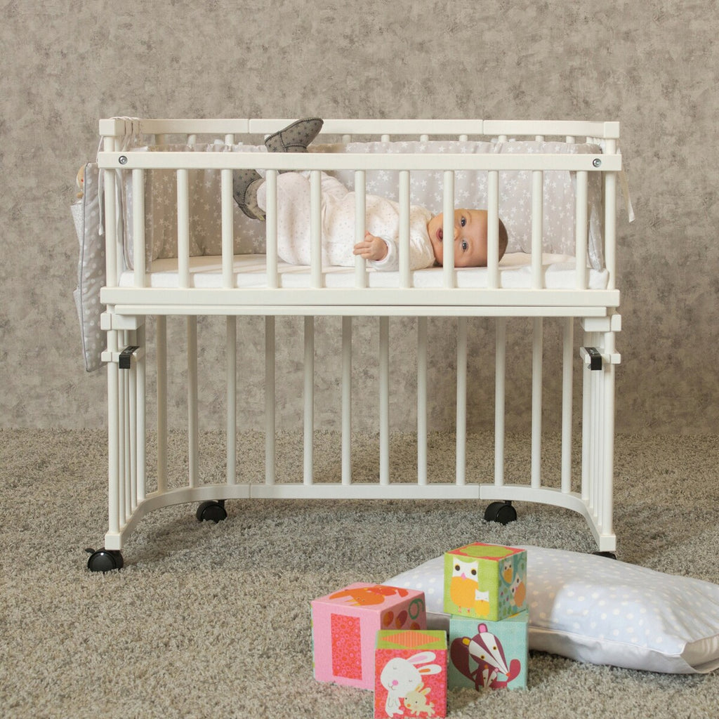 Detalj av Lukkegitter for bedside crib Maxi og Boxspring i bøk