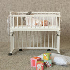 Detalj av Lukkegitter for bedside crib Maxi og Boxspring i bøk