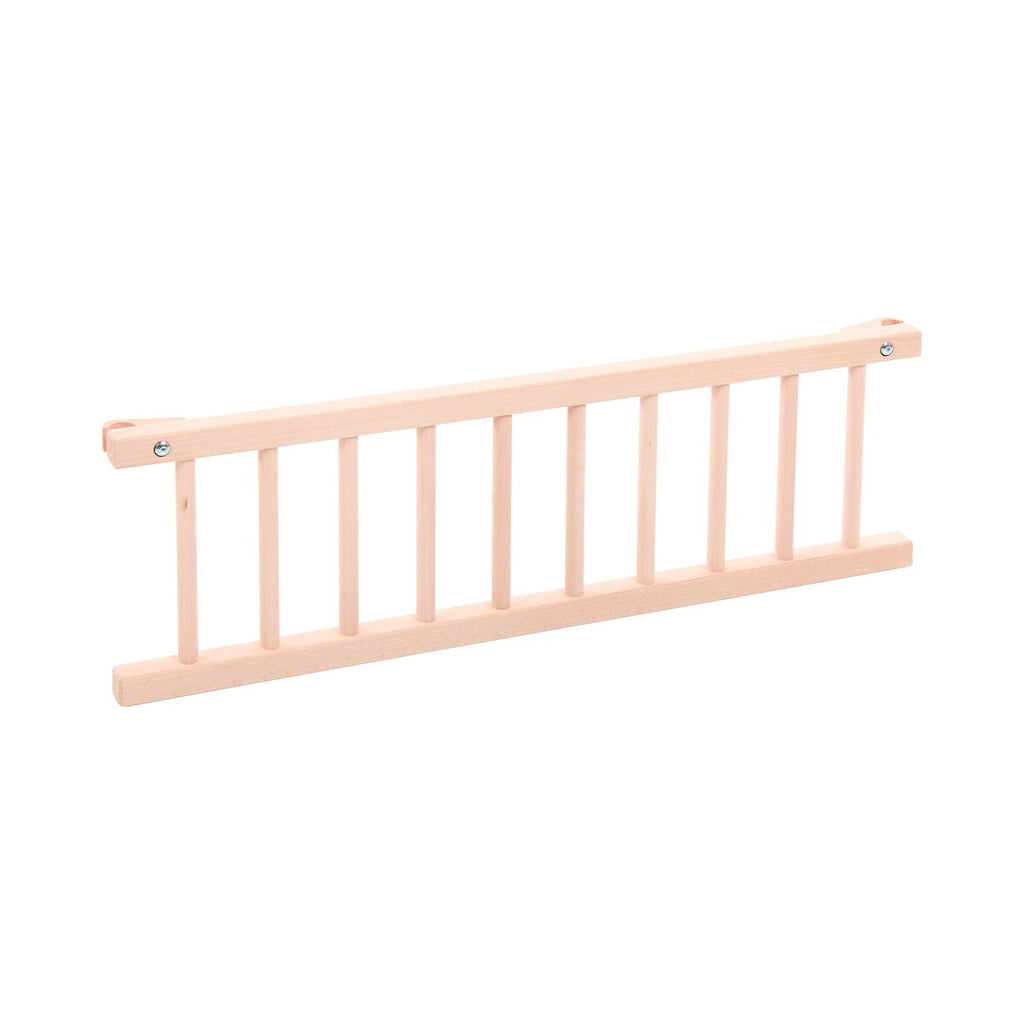 Nærbilde av lukkegitter for bedside crib Original og Midi i bøk