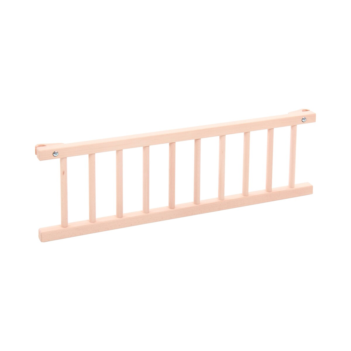 Nærbilde av lukkegitter for bedside crib Original og Midi i bøk