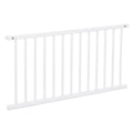 Lukkegitter for Boxspring XXL barneseng hvitlakkert forfra