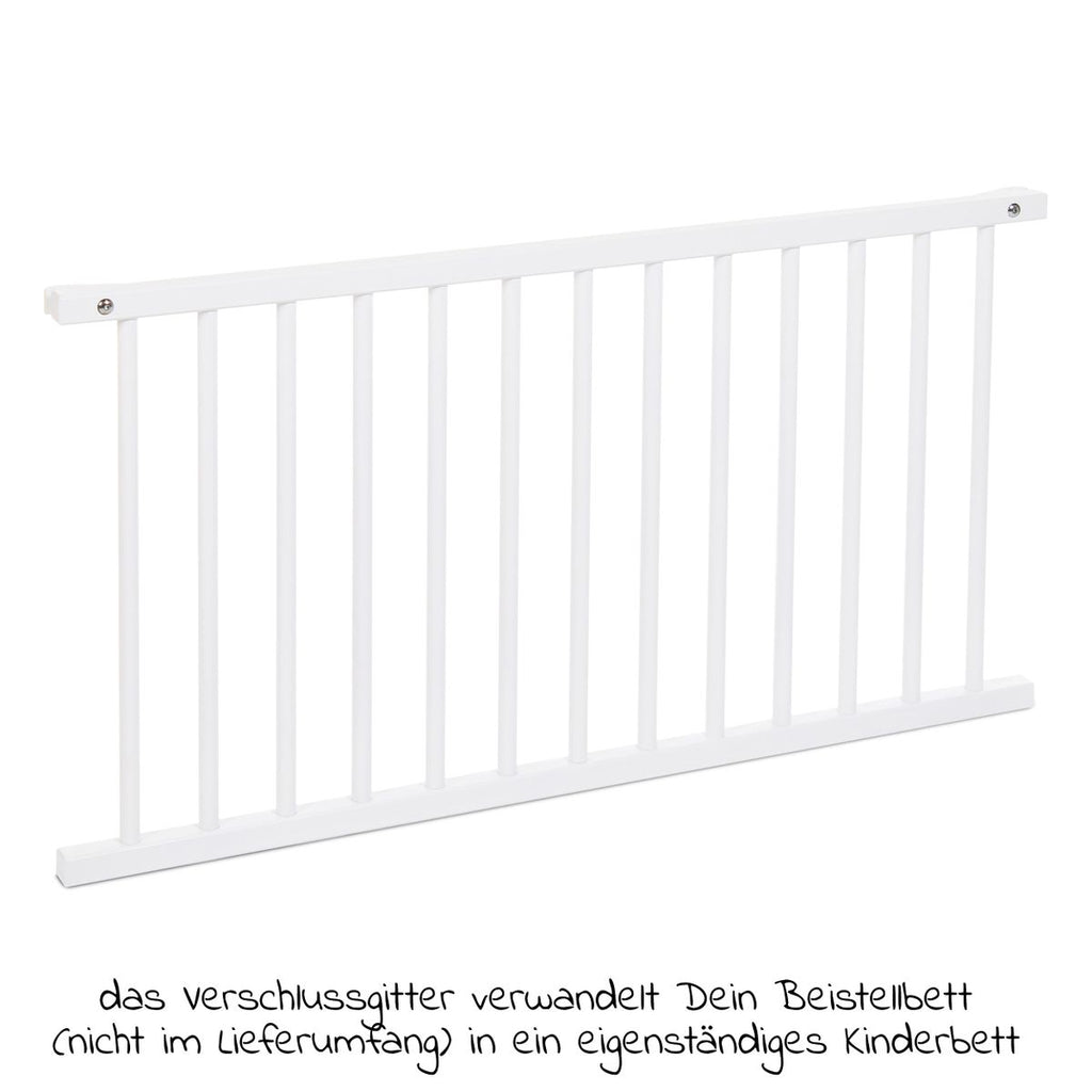 Lukkegitter for Boxspring XXL barneseng hvitlakkert bakside