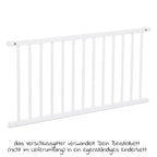 Lukkegitter for Boxspring XXL barneseng hvitlakkert bakside