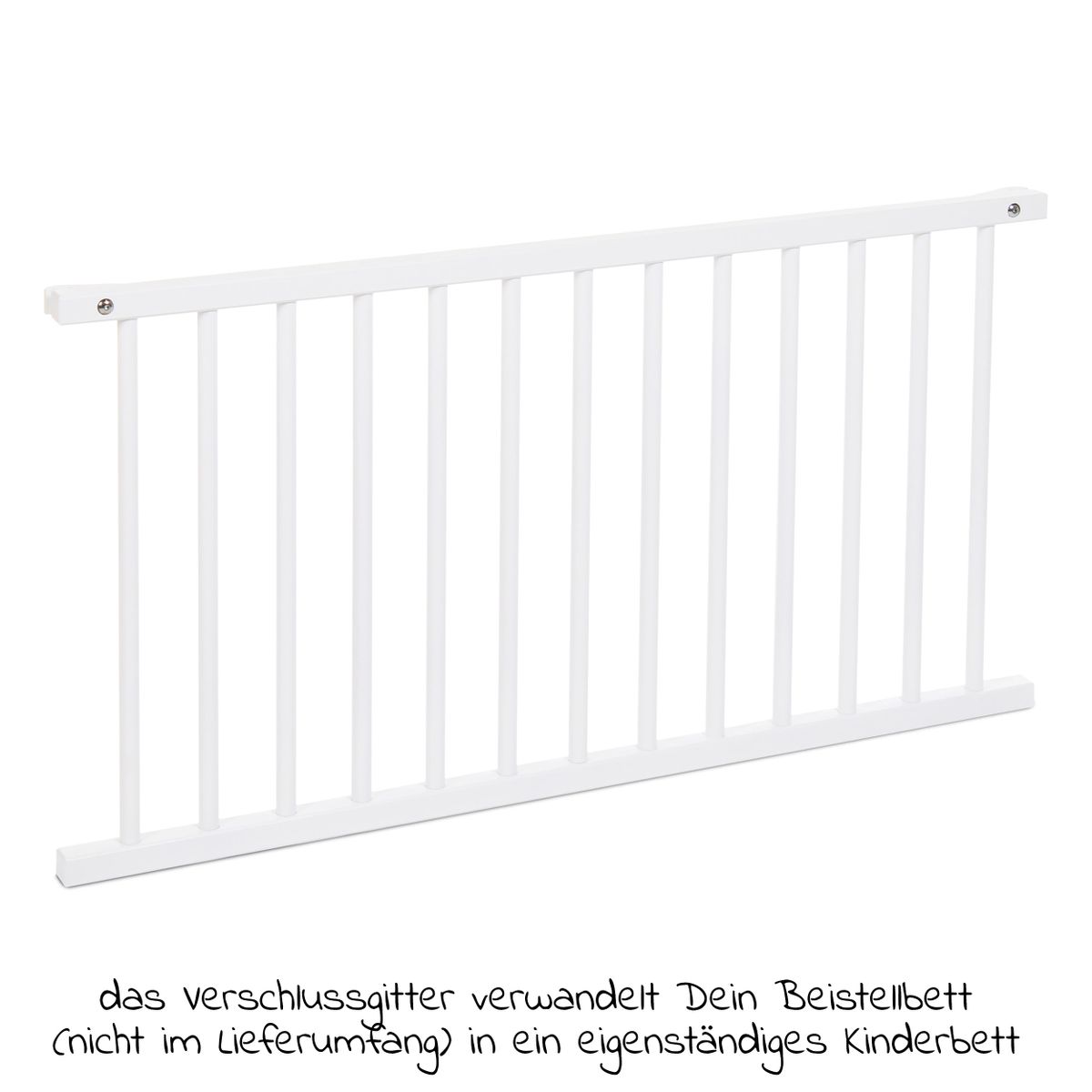 Lukkegitter for Boxspring XXL barneseng hvitlakkert bakside