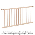 Lukkegitter for Boxspring XXL barneseng, ubehandlet bøk bakside