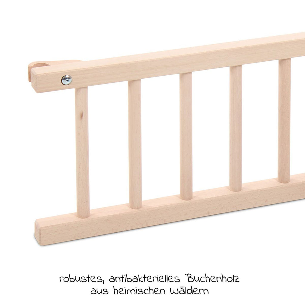 Nærbilde av festemekanisme på lukkegitter til sideseng Maxi og Boxspring