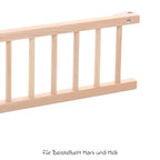 Bakside av Lukkegitter til sideseng Mini, Midi & Original, naturlakkert
