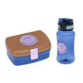 Lunsjsett Little Gang Smile caramel/blue forfra