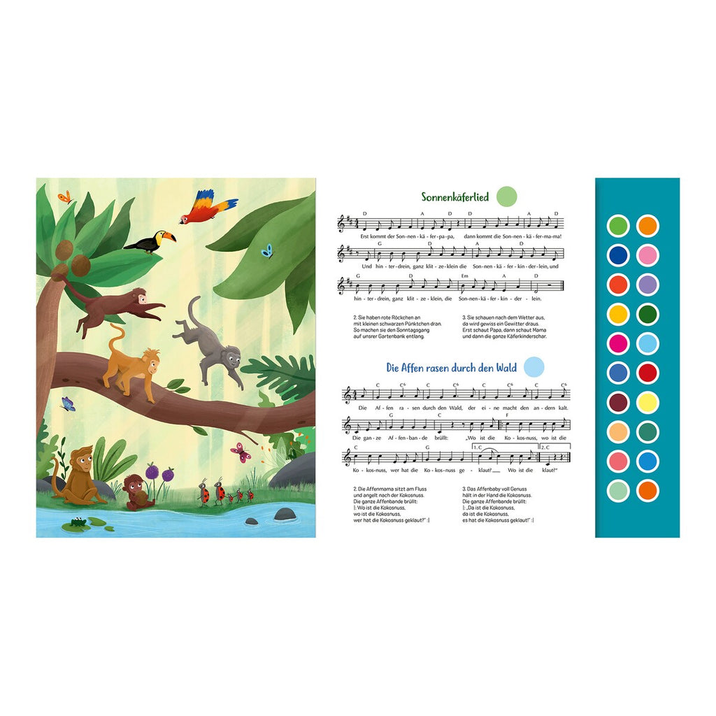 Lydbok med barnesanger 20 melodier fra 12 mnd bakside