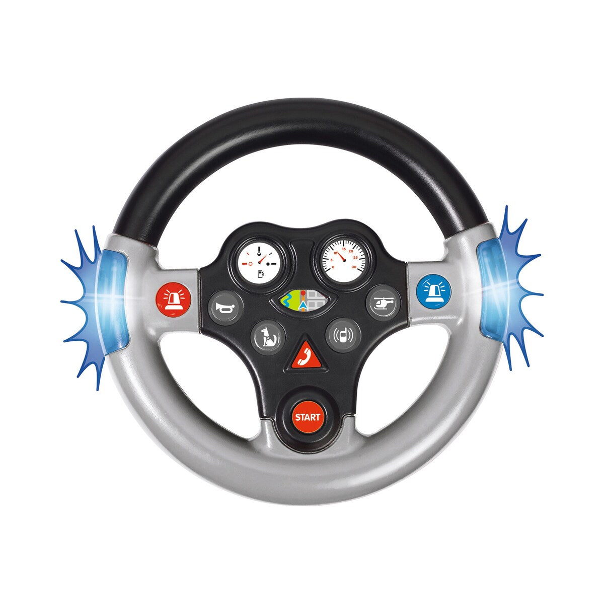 Baksiden av Lydratt Rescue-Sound-Wheel til BIG Bobby Car