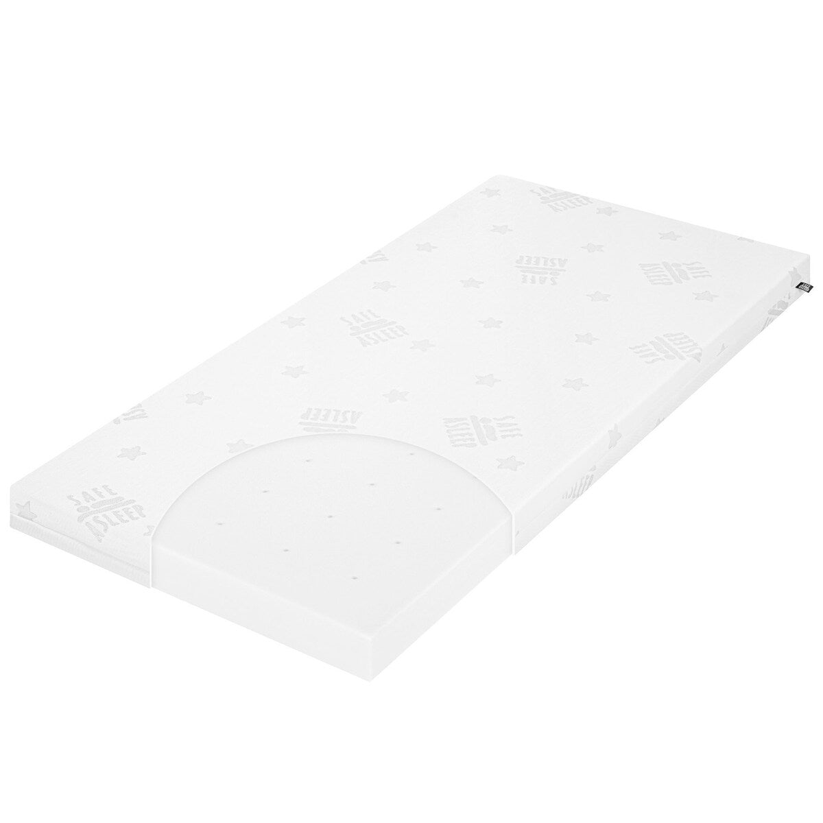 Detalj av madrass Air Balance EASY til babyseng 60x120 cm safe asleep® materiale