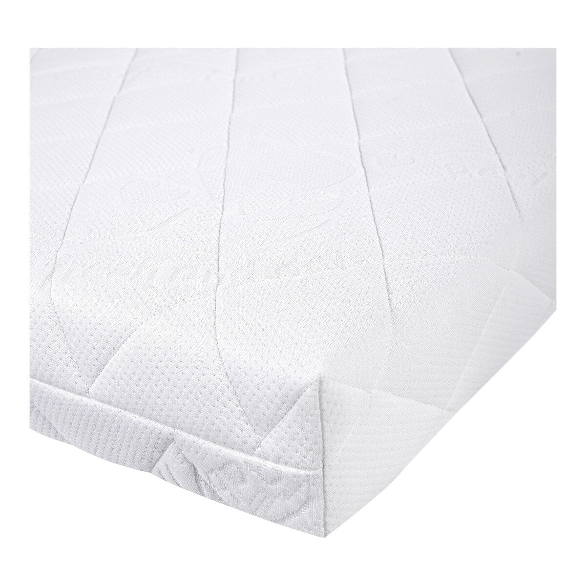 Madrass Air Relax kaldskum 70x140 cm vendbar montert i barneseng